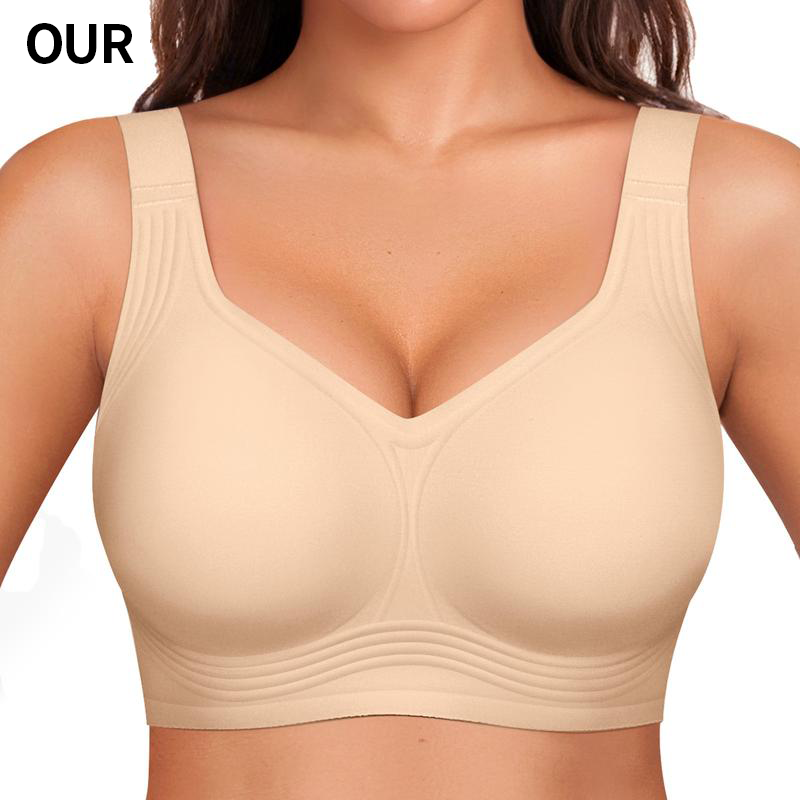 🏆"Finally, Full Coverage Without The Wire.💁‍♀️"Experience the bra that supports your back and smooths your sides.