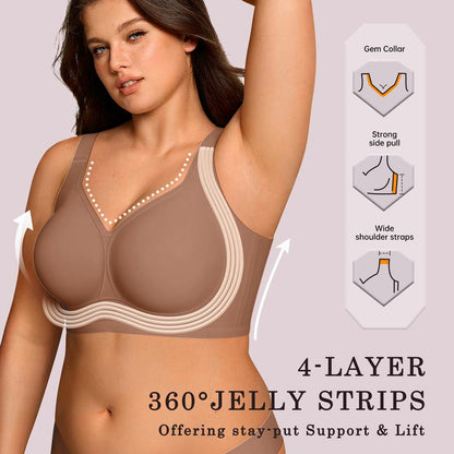 🏆"Finally, Full Coverage Without The Wire.💁‍♀️"Experience the bra that supports your back and smooths your sides.