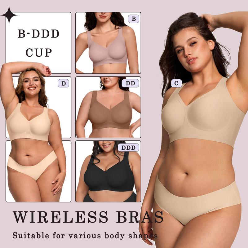 🏆"Finally, Full Coverage Without The Wire.💁‍♀️"Experience the bra that supports your back and smooths your sides.
