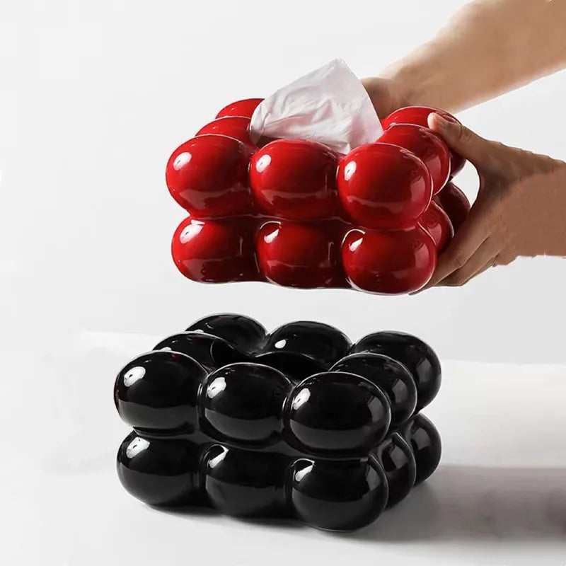 🌸Ceramic Tissue Holder with Drawer – Napkin & Paper Towel Organizer🌸