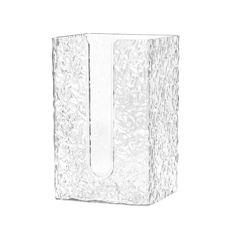 ❄️Bathroom Tissue Holder –✨ Wall-Mounted Acrylic Glacier Style